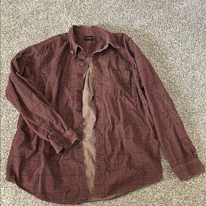 Cambridge Brown Plaid Button-Up Shirt